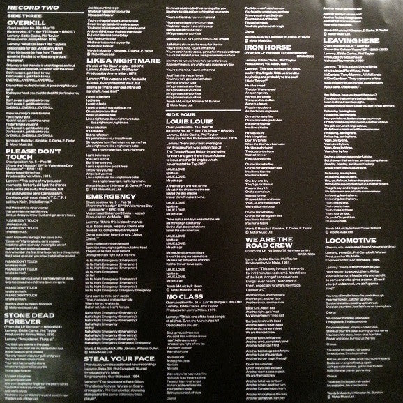 Motörhead : No Remorse (LP,Compilation,Reissue)