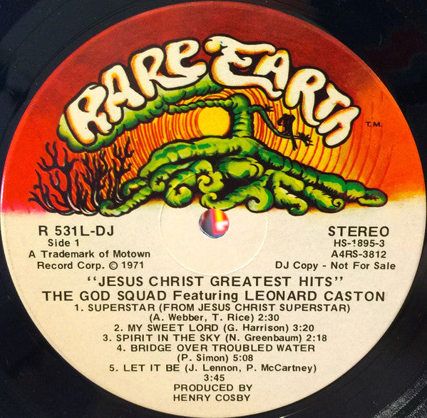God Squad (4), The Featuring Leonard Caston : Jesus Christ Greatest Hits (LP,Album,Promo)