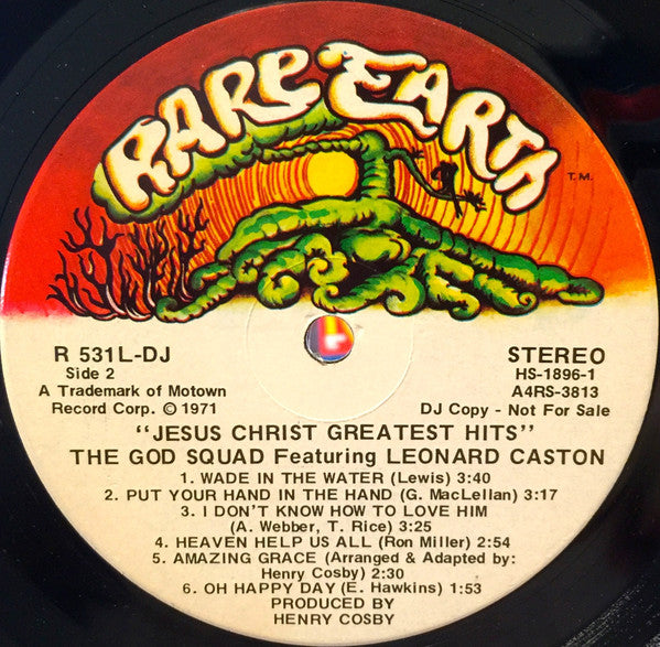 God Squad (4), The Featuring Leonard Caston : Jesus Christ Greatest Hits (LP,Album,Promo)