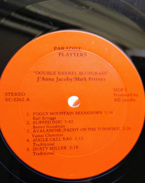 J'Anna Jacoby, Mark Petteys : Double Barrel Bluegrass (LP,Stereo)