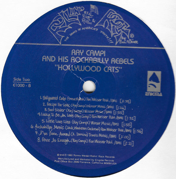 Ray Campi & His Rockabilly Rebels : Hollywood Cats (LP,Album)