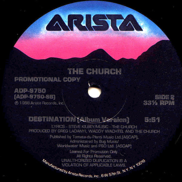 Church, The : Destination (12",33 ⅓ RPM,Single,Promo)