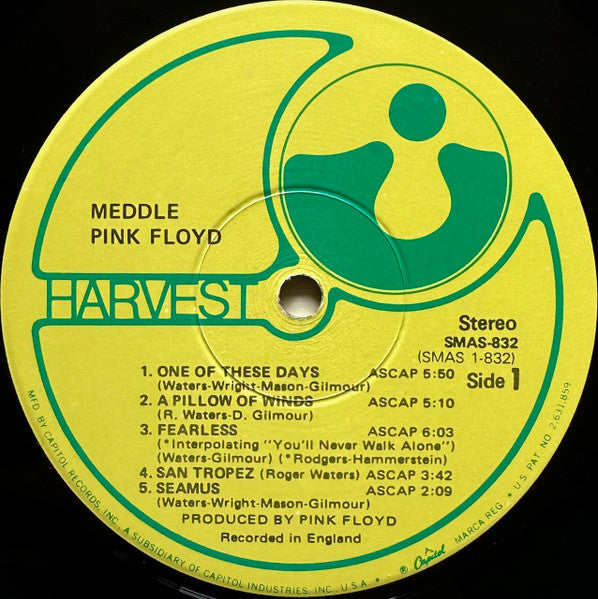 Pink Floyd : Meddle (LP,Album,Stereo)