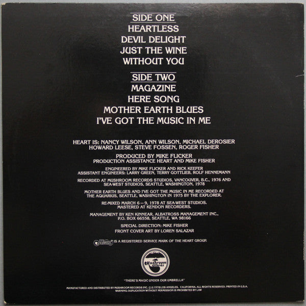 Heart : Magazine (LP,Album,Reissue,Stereo)