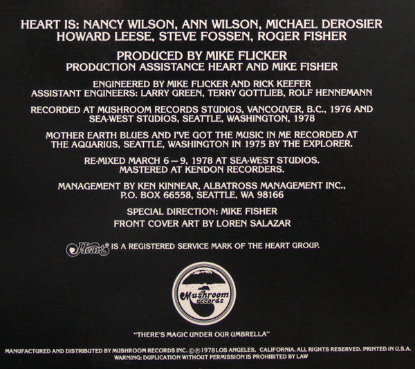 Heart : Magazine (LP,Album,Reissue,Stereo)