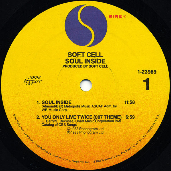 Soft Cell : Soul Inside (12",Mini-Album)