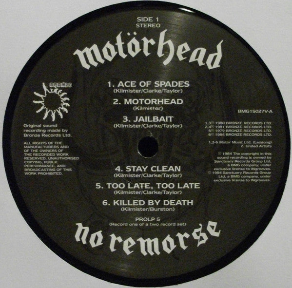 Motörhead : No Remorse (LP,Compilation,Reissue)