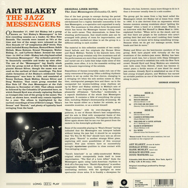 Art Blakey & The Jazz Messengers : The Jazz Messengers (LP,Album,Reissue,Remastered)