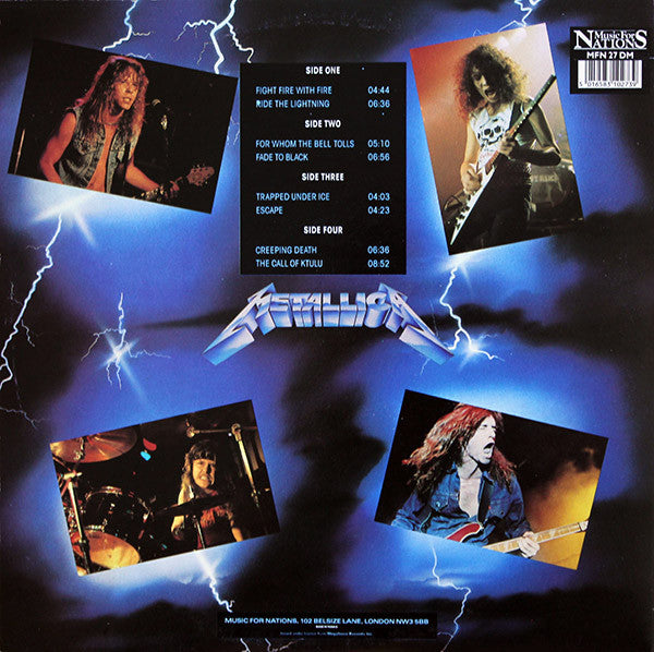 Metallica : Ride The Lightning (12",45 RPM,Album,Limited Edition,Reissue)
