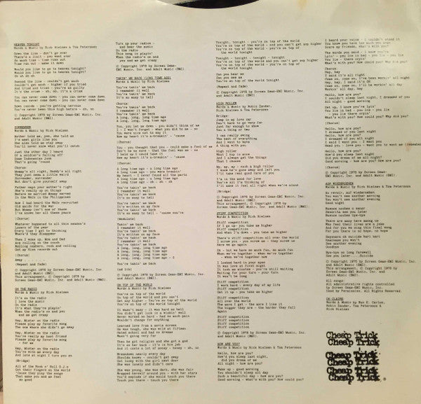 Cheap Trick : Heaven Tonight (LP,Album,Stereo)