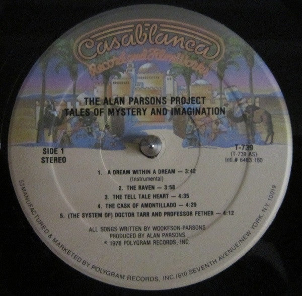 Alan Parsons Project, The : Tales Of Mystery And Imagination - Edgar Allan Poe (LP,Album,Reissue)