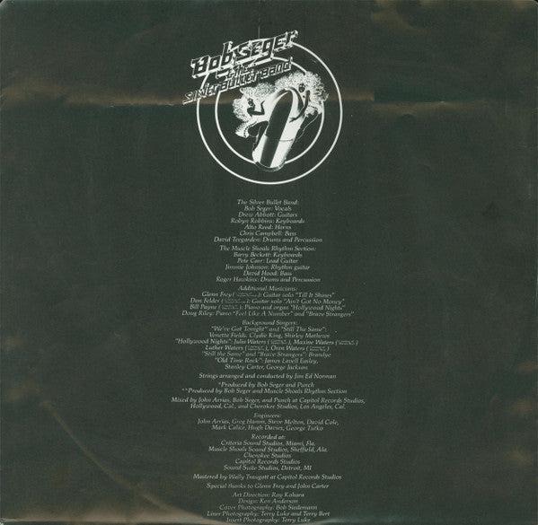 Bob Seger And The Silver Bullet Band : Stranger In Town (LP,Album)