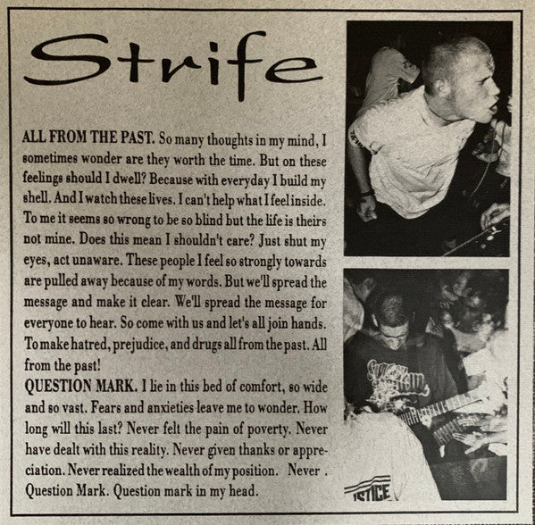 Strife : Strife (7",White Label)
