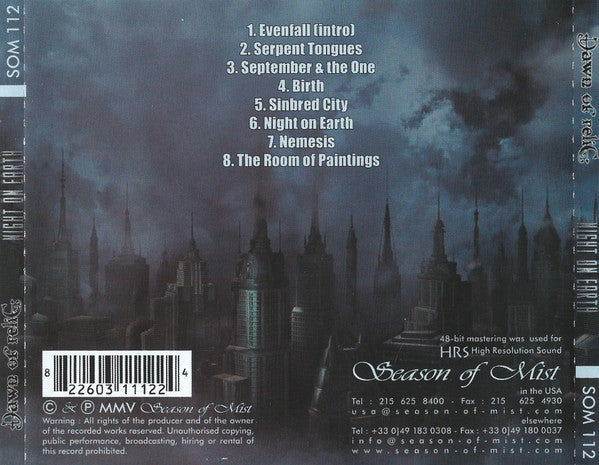 Dawn Of Relic : Night On Earth (Album)