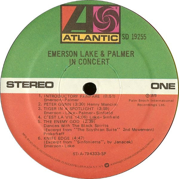 Emerson, Lake & Palmer : In Concert (LP,Album)