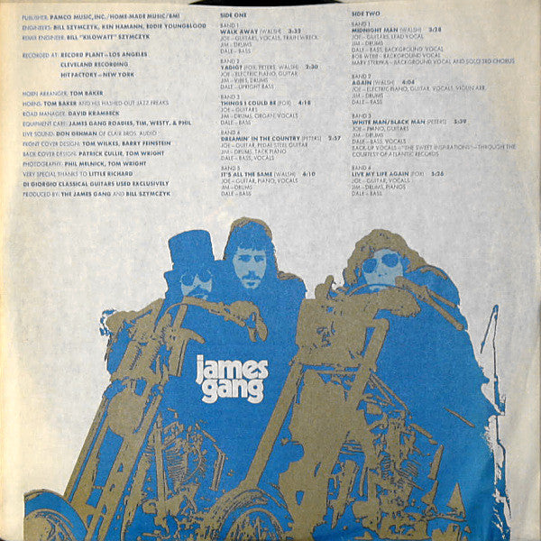 James Gang : Thirds (LP,Album,Stereo)