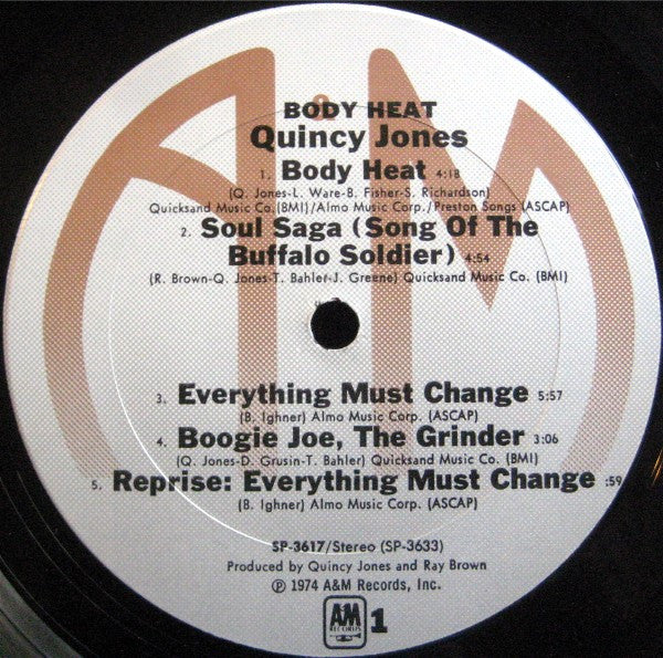 Quincy Jones : Body Heat (LP,Album)
