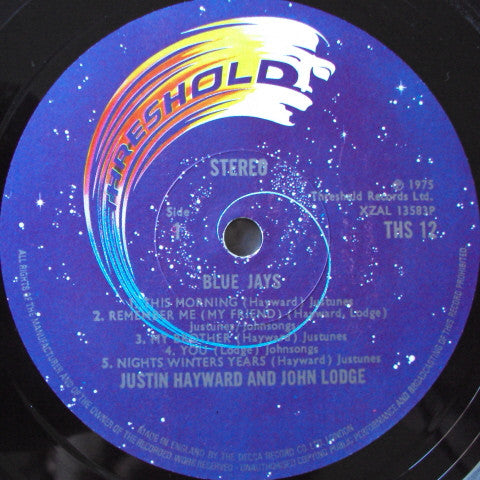 Justin Hayward ∙ John Lodge : Blue Jays (LP,Album,Stereo)