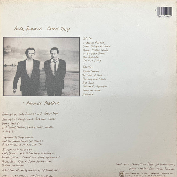 Andy Summers & Robert Fripp : I Advance Masked (LP,Album,Stereo)