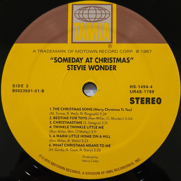 Stevie Wonder : Someday At Christmas (LP,Album,Reissue)