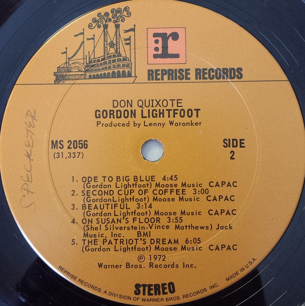 Gordon Lightfoot : Don Quixote (LP,Album)