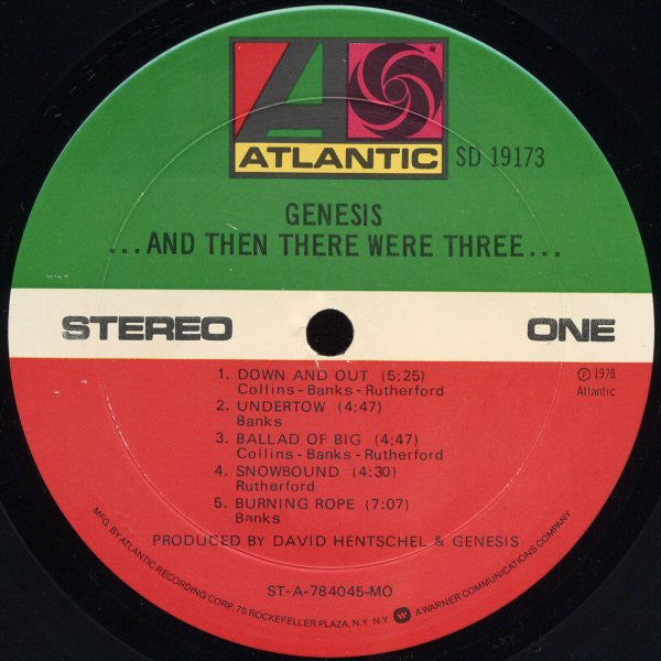 Genesis : ...And Then There Were Three... (LP,Album)