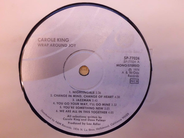 Carole King : Wrap Around Joy (LP,Album)