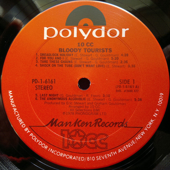 10cc : Bloody Tourists (LP,Album,Stereo)