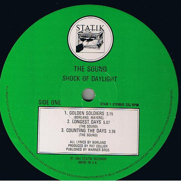 Sound (2), The : Shock Of Daylight (12",Mini-Album)