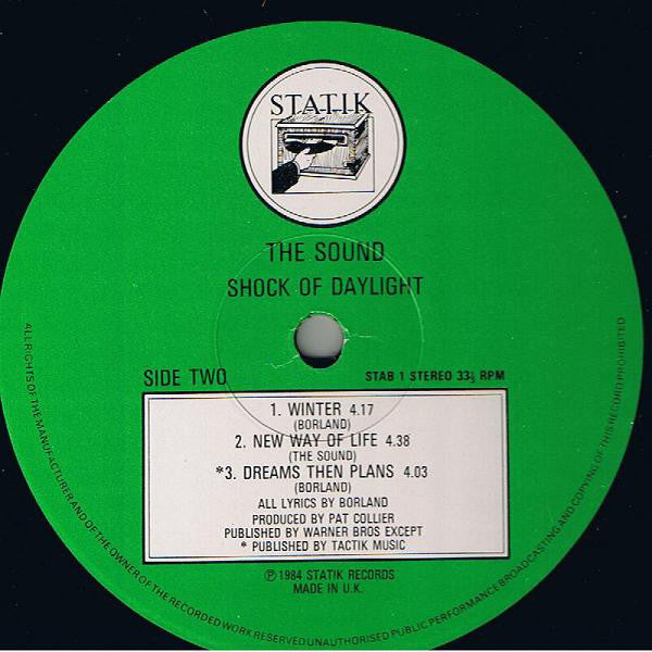 Sound (2), The : Shock Of Daylight (12",Mini-Album)