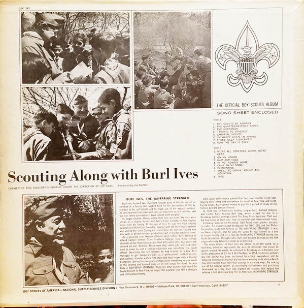 Burl Ives : Scouting Along With Burl Ives (LP,Album)