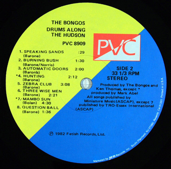 Bongos, The : Drums Along The Hudson (LP,Album)