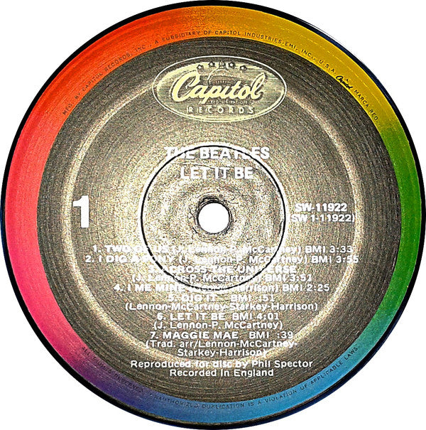 Beatles, The : Let It Be (LP,Album,Reissue)