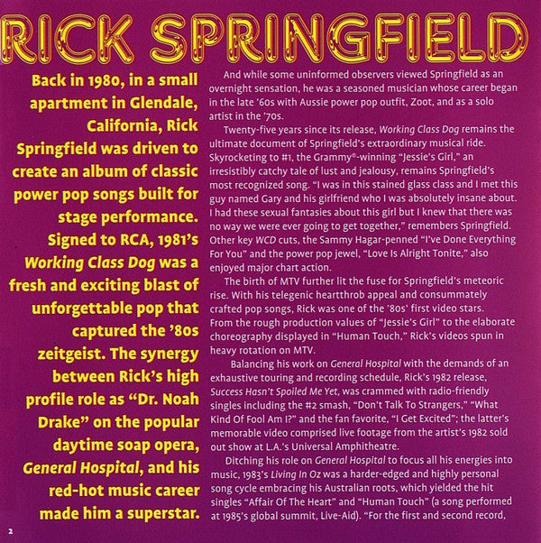 Rick Springfield : Rick Springfield (Compilation)