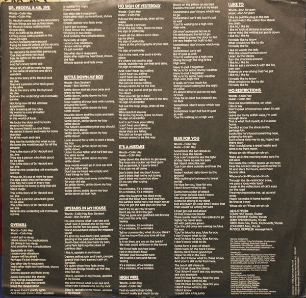Men At Work : Cargo (LP,Album,Stereo)