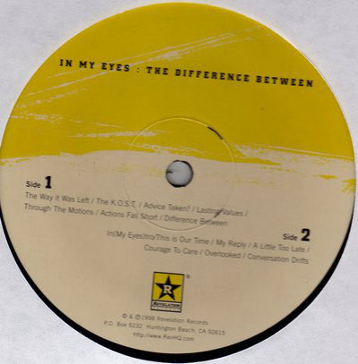 In My Eyes : The Difference Between (LP,Album)