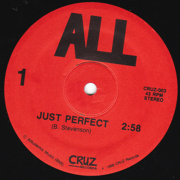 ALL (2) : Just Perfect / Wishing Well (12",45 RPM,Single)
