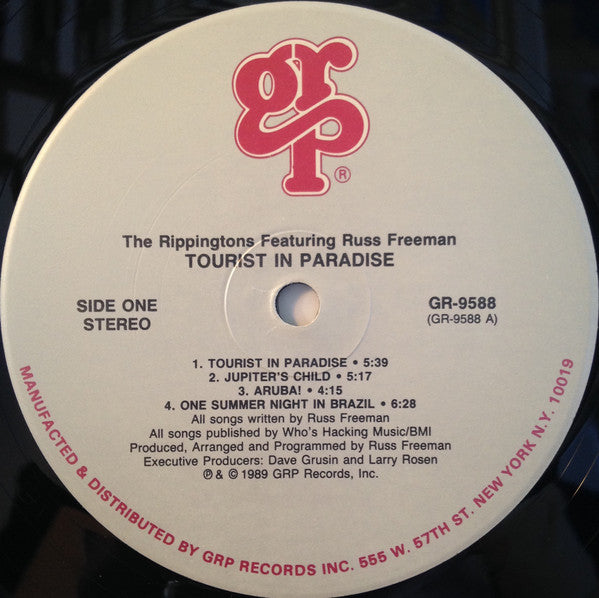 Rippingtons, The Featuring Russ Freeman (2) : Tourist In Paradise (LP,Album,Club Edition)