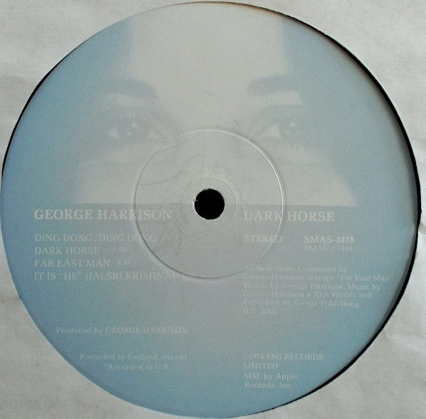 George Harrison : Dark Horse (LP,Album)