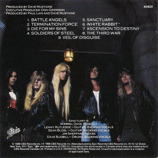 Sanctuary (4) : Refuge Denied (Album,Repress)
