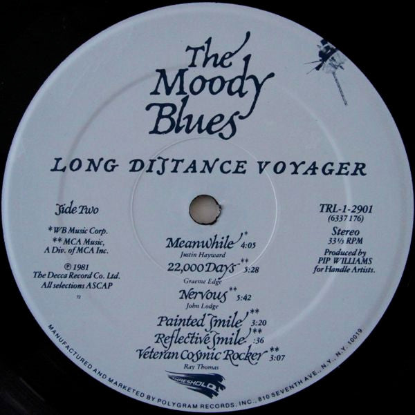 Moody Blues, The : Long Distance Voyager (LP,Album,Stereo)