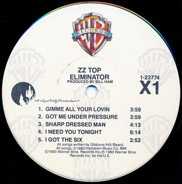 ZZ Top : Eliminator (LP,Album)