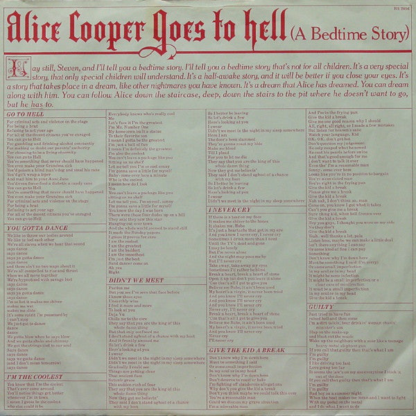 Alice Cooper (2) : Goes To Hell (LP,Album)