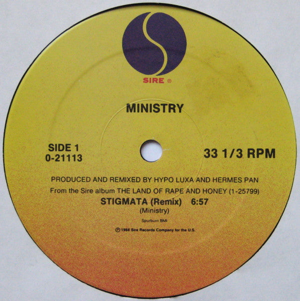 Ministry : Stigmata (12",Maxi-Single,33 ⅓ RPM)