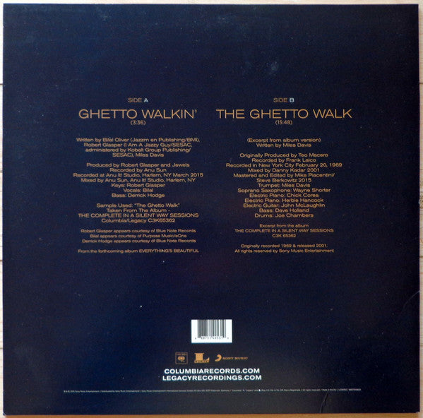 Miles Davis, Robert Glasper, Bilal : Ghetto Walkin' (12",33 ⅓ RPM,Limited Edition)