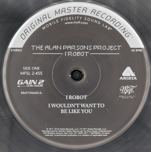 Alan Parsons Project, The : I Robot (12",45 RPM,Album,Limited Edition,Numbered,Reissue,Remastered,Special Edition,Ste)