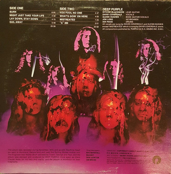 Deep Purple : Burn (LP,Album)