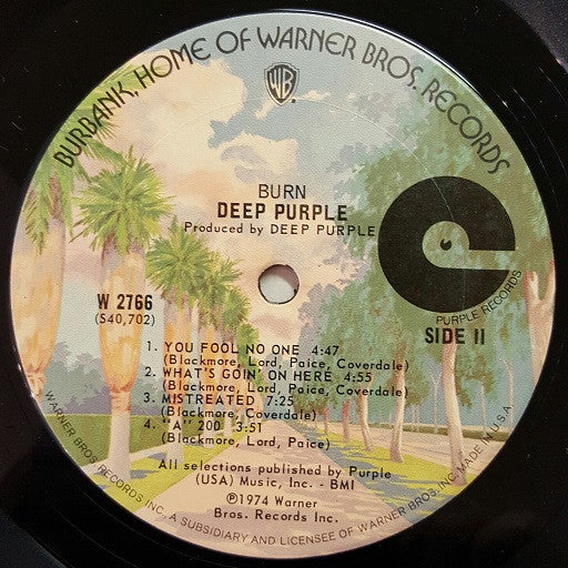 Deep Purple : Burn (LP,Album)