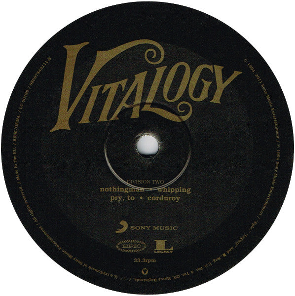 Pearl Jam : Vitalogy (LP,Album,Remastered,Reissue)