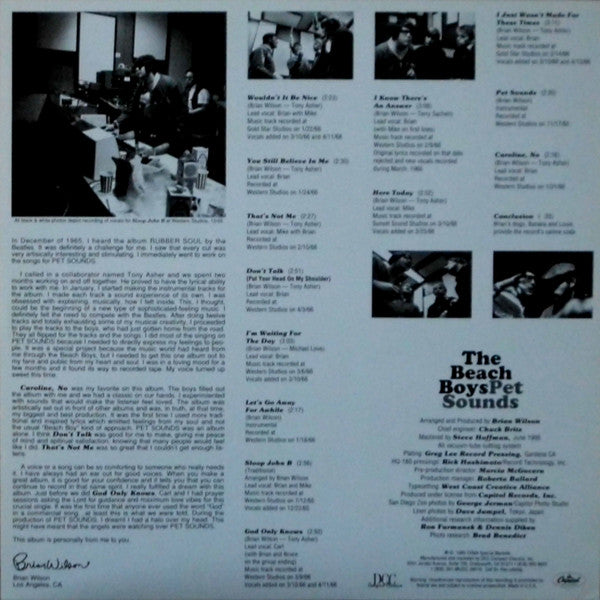 Beach Boys, The : Pet Sounds (LP,Album,Limited Edition,Numbered,Reissue,Remastered,Mono)